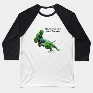 Reptile Warrior Combat Sport Fantasyart Baseball T-Shirt